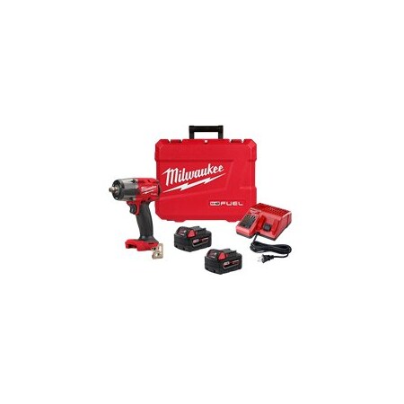 Milwaukee Tool M18 Fuel 18V Cordless 1/2 in. Drive Impact Wrench Kit ML2962-22